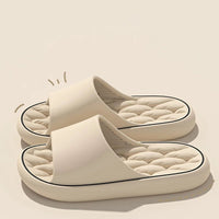 Super Light Soft Slippers Simple Fashion Slides EVA Elastic Shoes Colorful Sneakers In Door Bathroom Flip Flops - Novelle
