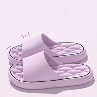 Super Light Soft Slippers Simple Fashion Slides EVA Elastic Shoes Colorful Sneakers In Door Bathroom Flip Flops - Novelle