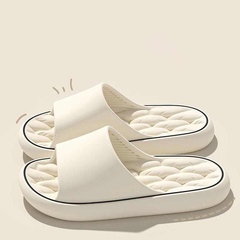 Super Light Soft Slippers Simple Fashion Slides EVA Elastic Shoes Colorful Sneakers In Door Bathroom Flip Flops - Novelle