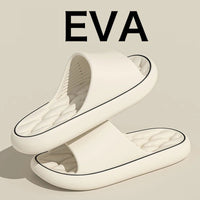 Super Light Soft Slippers Simple Fashion Slides EVA Elastic Shoes Colorful Sneakers In Door Bathroom Flip Flops - Novelle